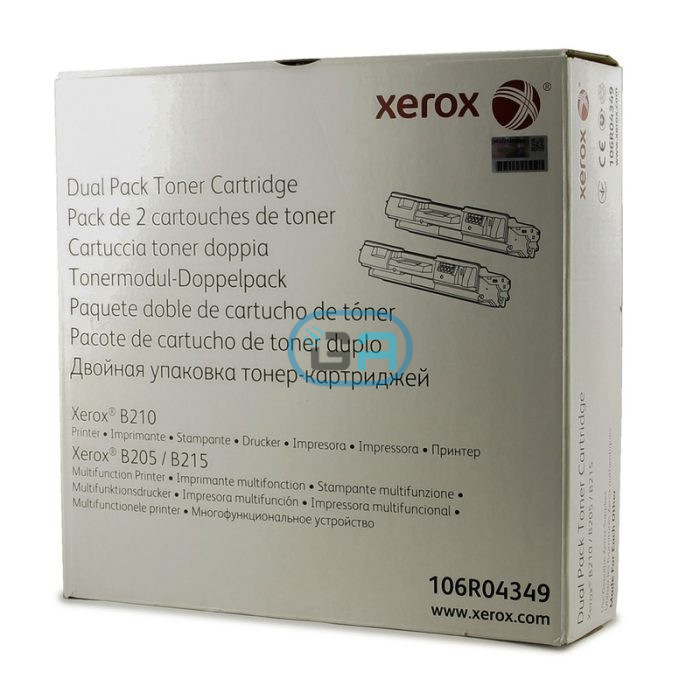 Toner Xerox 106R04349 Dual pack b210, b215, b205 6,000 pag.