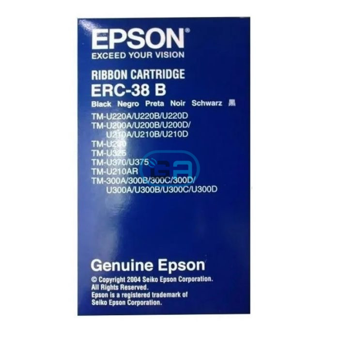 Cinta Epson ERC-38B tm-u200, tm-u220, u300, u325, u375