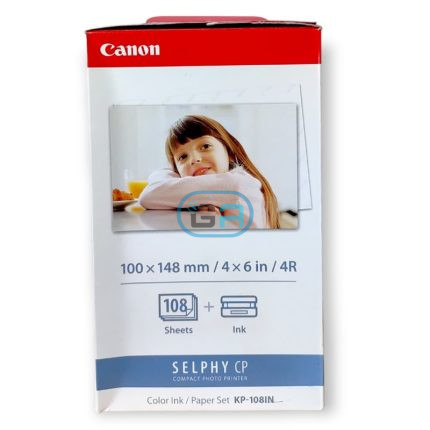 Kit Canon KP-108IN tinta+papel Selphy cp800, cp910, cp1200