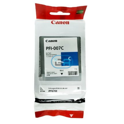 Tinta Canon PFI-007C Cian ipf670e 90ml.
