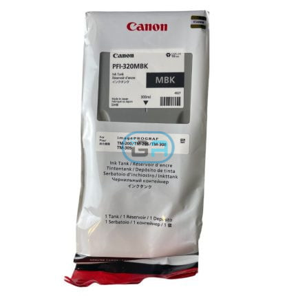 Tinta Canon PFI-320MBK Matte Black tm200, tm300 300ml.