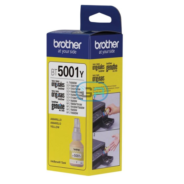 Tinta Brother BT-5001Y Yellow dcp-t300, t500w, t700w 5k.
