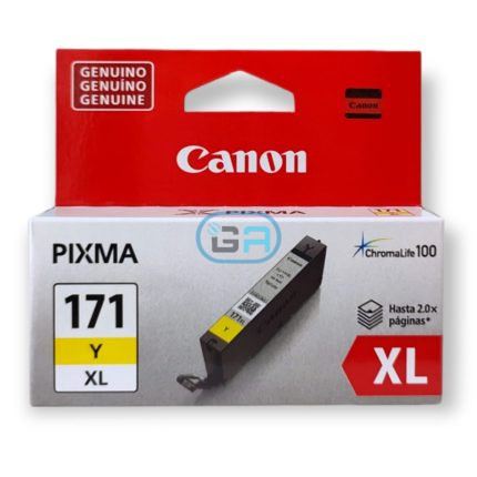 Tinta Canon CLI-171XL Yellow mg5710, mg6810 10.8ml.