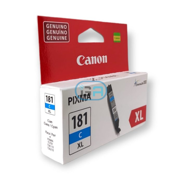 Tinta Canon CLI-181XL Cyan Pixma ts6110, ts701 8.3ml.