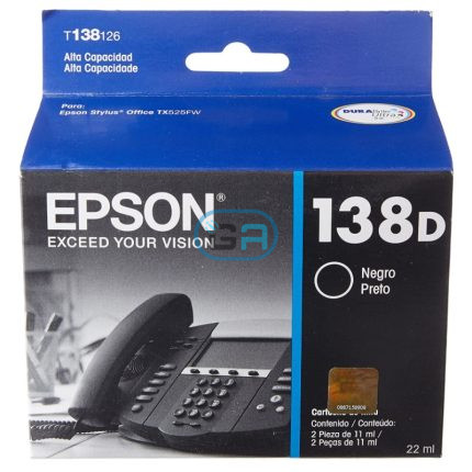 Tinta Epson T138126-AL Negro Stylus Office tx525F 22ml.