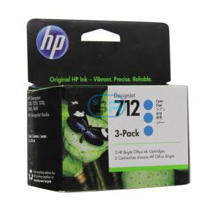 Tinta HP 3ED77A (712A) 3 Pack 29ml Cyan, DesignJet T210