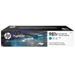 Tinta HP L0R13A (981y) Cyan Pagewide 586dn 16000 paginas