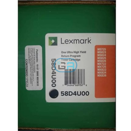 Toner Lexmark 58D4U00 ms823, mx822, mx826 55,000 paginas