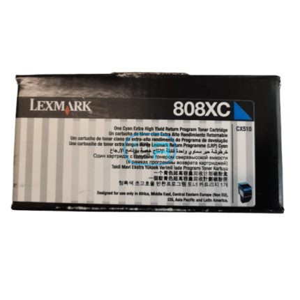 Toner Lexmark 80C8XC0 Cyan cx510 4,000 paginas