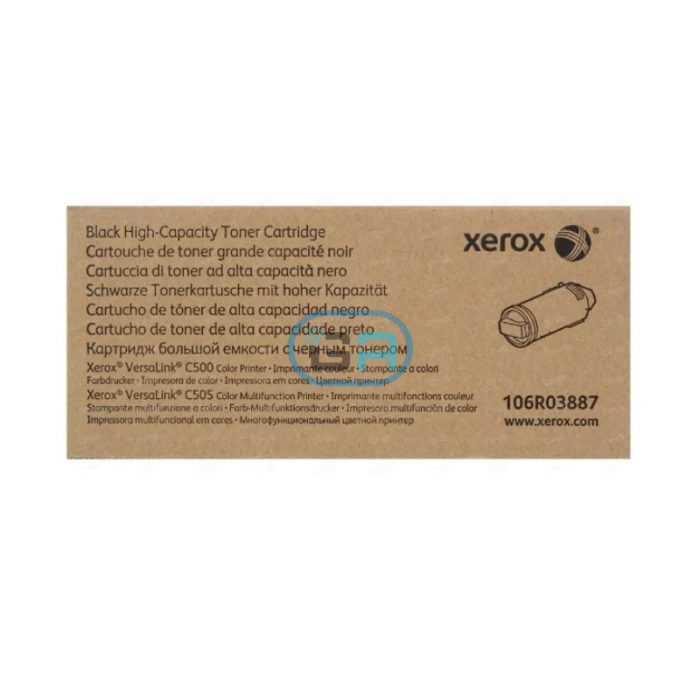 Toner Xerox 106R03887 Negro VersaLink® c500, c505 12.1k